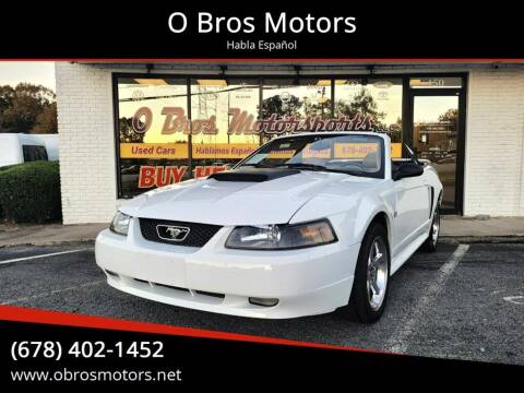 2003 Ford Mustang for sale at O Bros Motors in Marietta GA