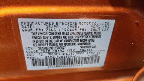 2020 Nissan Sentra SR