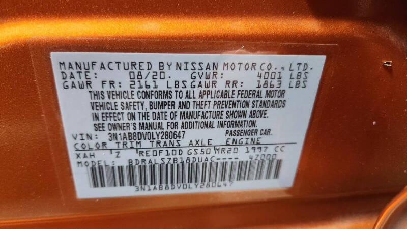 2020 Nissan Sentra SR