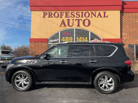2012 Infiniti QX56 for sale at Professional Auto Sales & Service in Fort Wayne IN