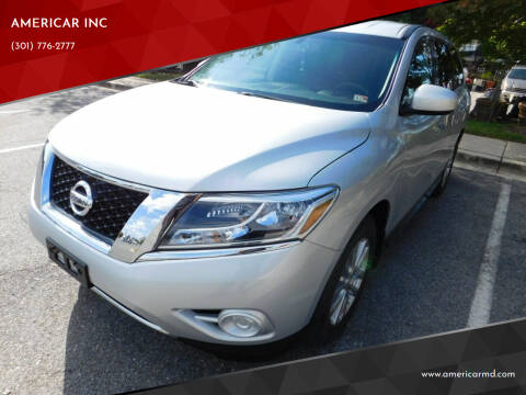 2014 Nissan Pathfinder for sale at AMERICAR INC in Laurel MD