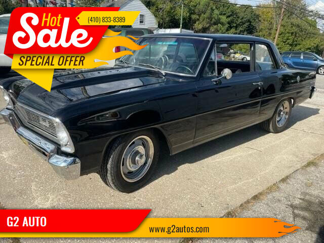 1966 Chevrolet Nova for sale at G2 AUTO in Finksburg MD