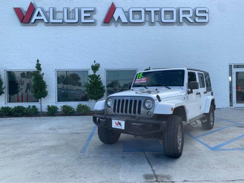 2015 Jeep Wrangler Unlimited for sale at Value Motors Company in Marrero LA