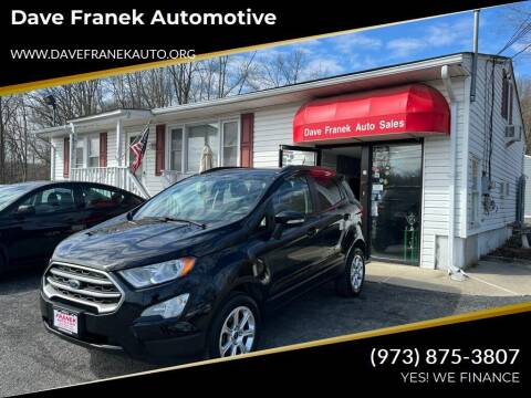 2019 Ford EcoSport for sale at Dave Franek Automotive in Wantage NJ