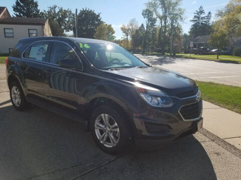 2016 Chevrolet Equinox for sale at CENTER AVENUE AUTO SALES in Brodhead WI