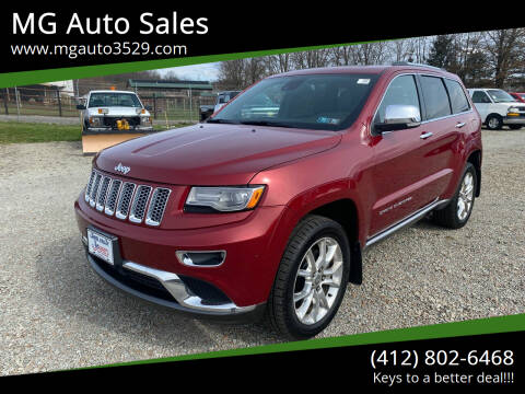 2014 Jeep Grand Cherokee for sale at MG Auto Sales in Pittsburgh PA