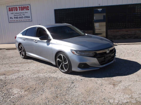 2021 Honda Accord for sale at AUTO TOPIC in Gainesville TX