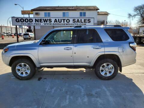 2019 Toyota 4Runner for sale at GOOD NEWS AUTO SALES in Fargo ND