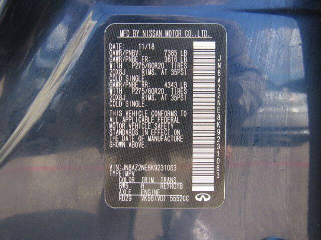 2019 Infiniti QX80 Luxe