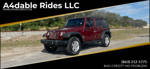 2010 Jeep Wrangler Unlimited for sale at A4dable Rides LLC in Haines City FL