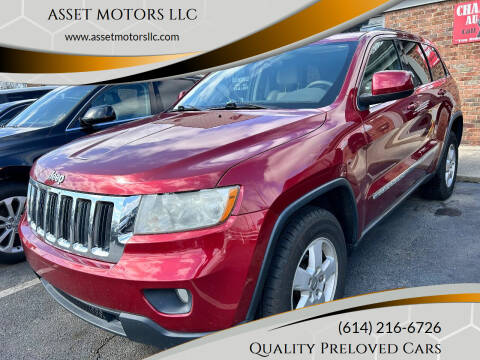 2012 Jeep Grand Cherokee for sale at ASSET MOTORS LLC in Westerville OH