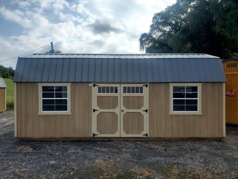  10x24 LOFTED BARN URETHANE-SIDE DOOR W/2 WINDOWS for sale at Auto Energy - Timberline Barns in Lebanon VA