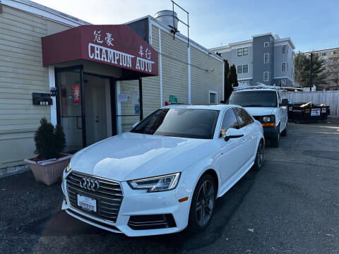 2018 Audi A4 for sale at Champion Auto LLC in Quincy MA