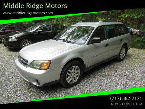 2004 Subaru Outback for sale at Middle Ridge Motors in New Bloomfield PA