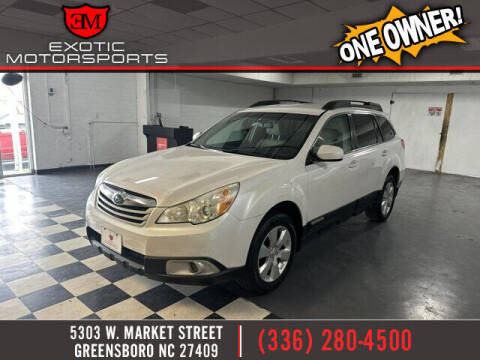 2010 Subaru Outback for sale at Exotic Motorsports in Greensboro NC
