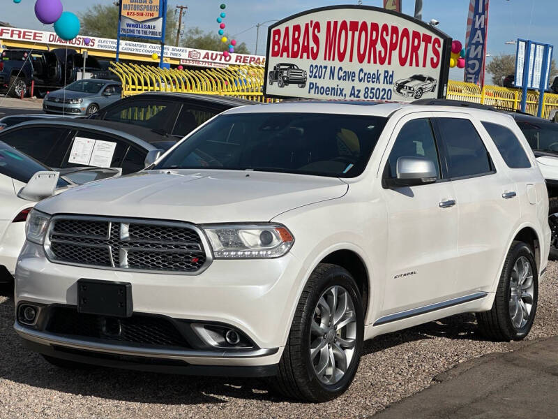 2017 Dodge Durango for sale at Baba's Motorsports, LLC in Phoenix AZ