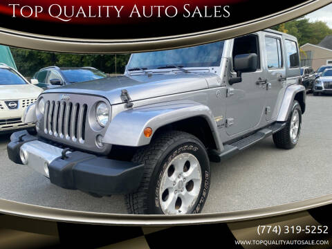 2014 Jeep Wrangler Unlimited for sale at Top Quality Auto Sales in Westport MA