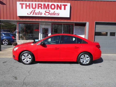 2014 Chevrolet Cruze for sale at THURMONT AUTO SALES in Thurmont MD