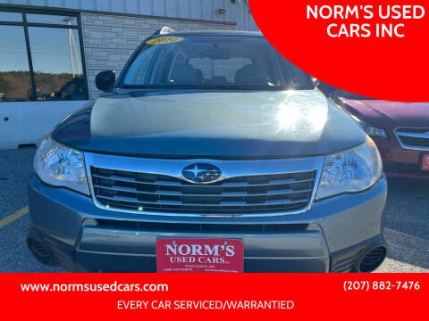 2010 Subaru Forester for sale at NORM'S USED CARS INC in Wiscasset ME