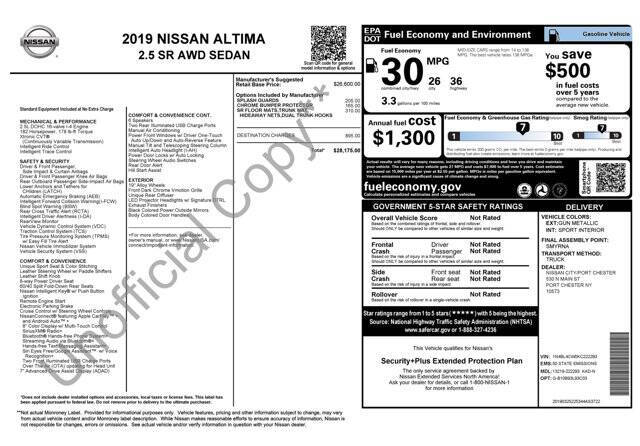 2019 Nissan Altima 2.5 SR