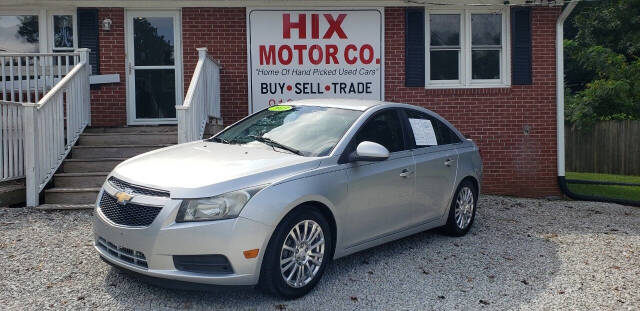 2013 Chevrolet Cruze for sale at Hix Motor Co in Jacksonville, NC