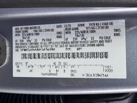 2022 Ford Escape SEL