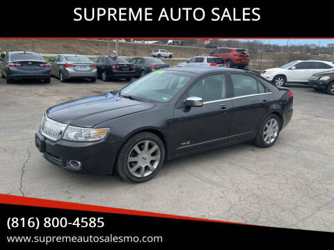 2007 Lincoln MKZ for sale at SUPREME AUTO SALES in Grandview MO