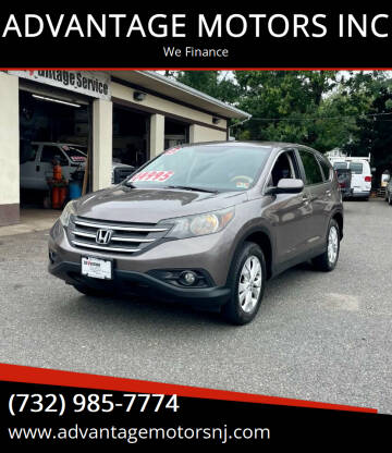 2013 Honda CR-V for sale at ADVANTAGE MOTORS INC in Edison NJ