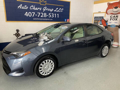 2018 Toyota Corolla for sale at Auto Chars Group LLC in Orlando FL