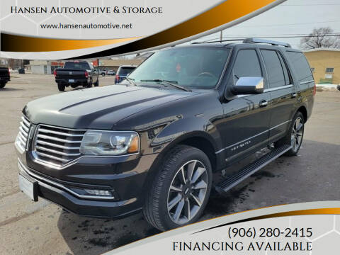 2017 Lincoln Navigator for sale at Hansen Automotive & Storage in Escanaba MI