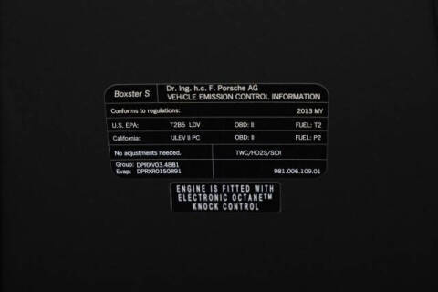 2013 Porsche Boxster S