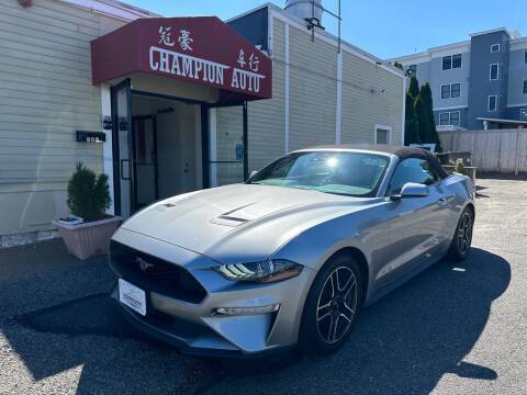 2021 Ford Mustang for sale at Champion Auto LLC in Quincy MA