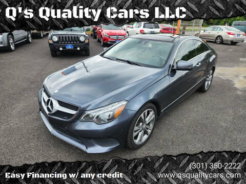 2014 Mercedes-Benz E-Class for sale at Q's Quality Cars LLC in Capitol Heights MD