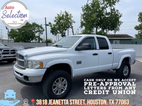 2003 Dodge Ram Pickup 2500 for sale at Auto Selection Inc. in Houston TX