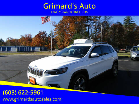 2019 Jeep Cherokee for sale at Grimard's Auto in Hooksett NH