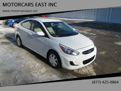 2017 Hyundai Accent for sale at MOTORCARS EAST INC in Derry NH