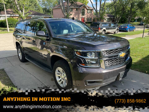 2015 Chevrolet Suburban for sale at ANYTHING IN MOTION INC in Bolingbrook IL