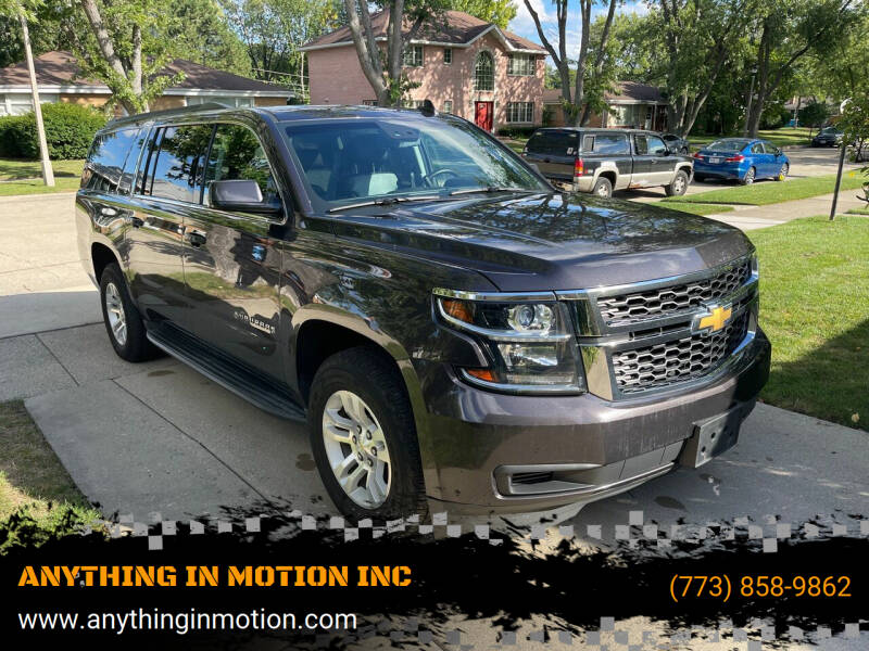 2015 Chevrolet Suburban for sale at ANYTHING IN MOTION INC in Bolingbrook IL