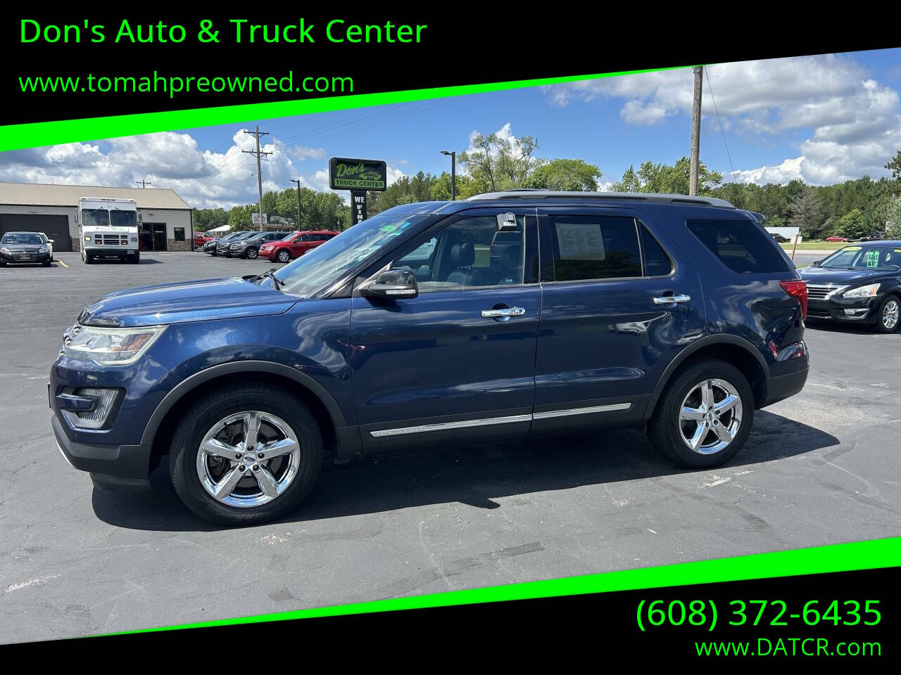 Blue 2016 Ford Explorer XLT AWD XLT 4dr SUV 1