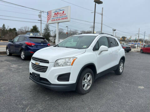 2016 Chevrolet Trax for sale at M & J Auto Sales in Attleboro MA