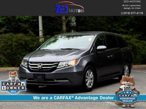 2017 Honda Odyssey for sale at Zed Motors in Raleigh NC