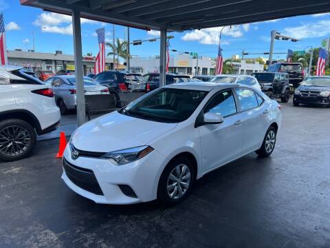 2016 Toyota Corolla for sale at American Auto Sales in Hialeah FL