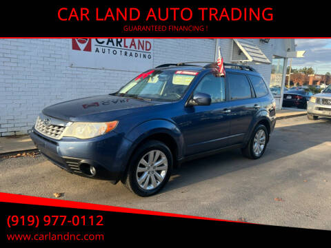 2012 Subaru Forester for sale at CAR LAND  AUTO TRADING in Raleigh NC