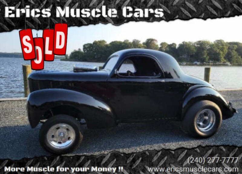 1941 Willys Coupe for sale at Eric's Muscle Cars in Clarksburg MD