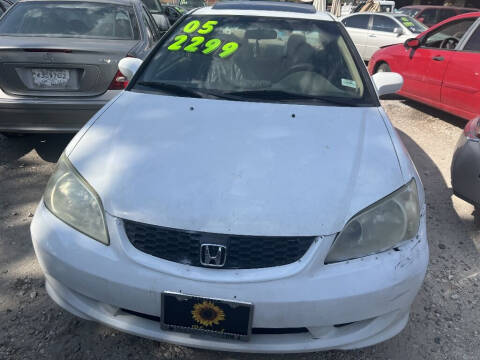 2005 Honda Civic for sale at SCOTT HARRISON MOTOR CO in Houston TX