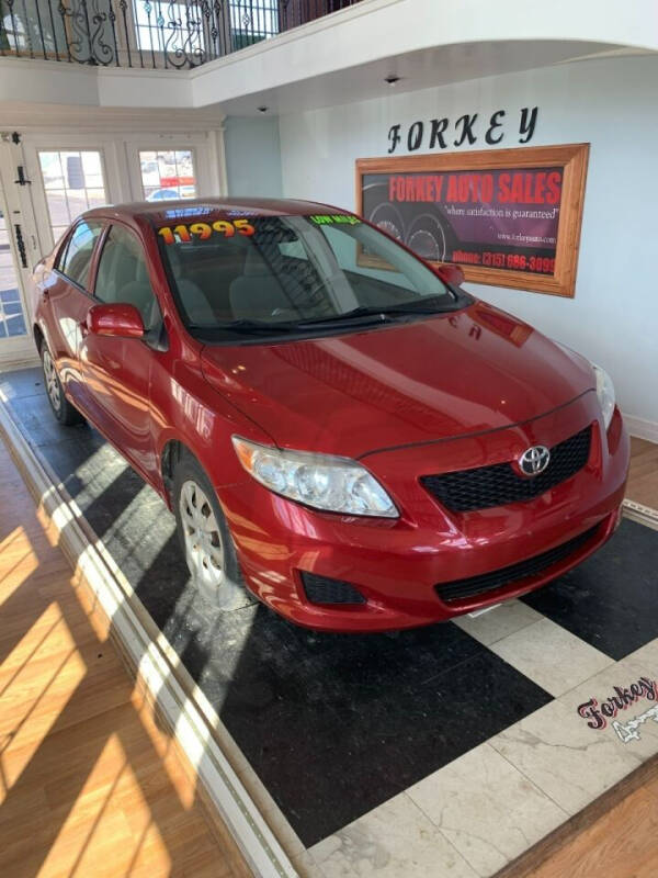 2010 Toyota Corolla for sale at Forkey Auto & Trailer Sales in La Fargeville NY