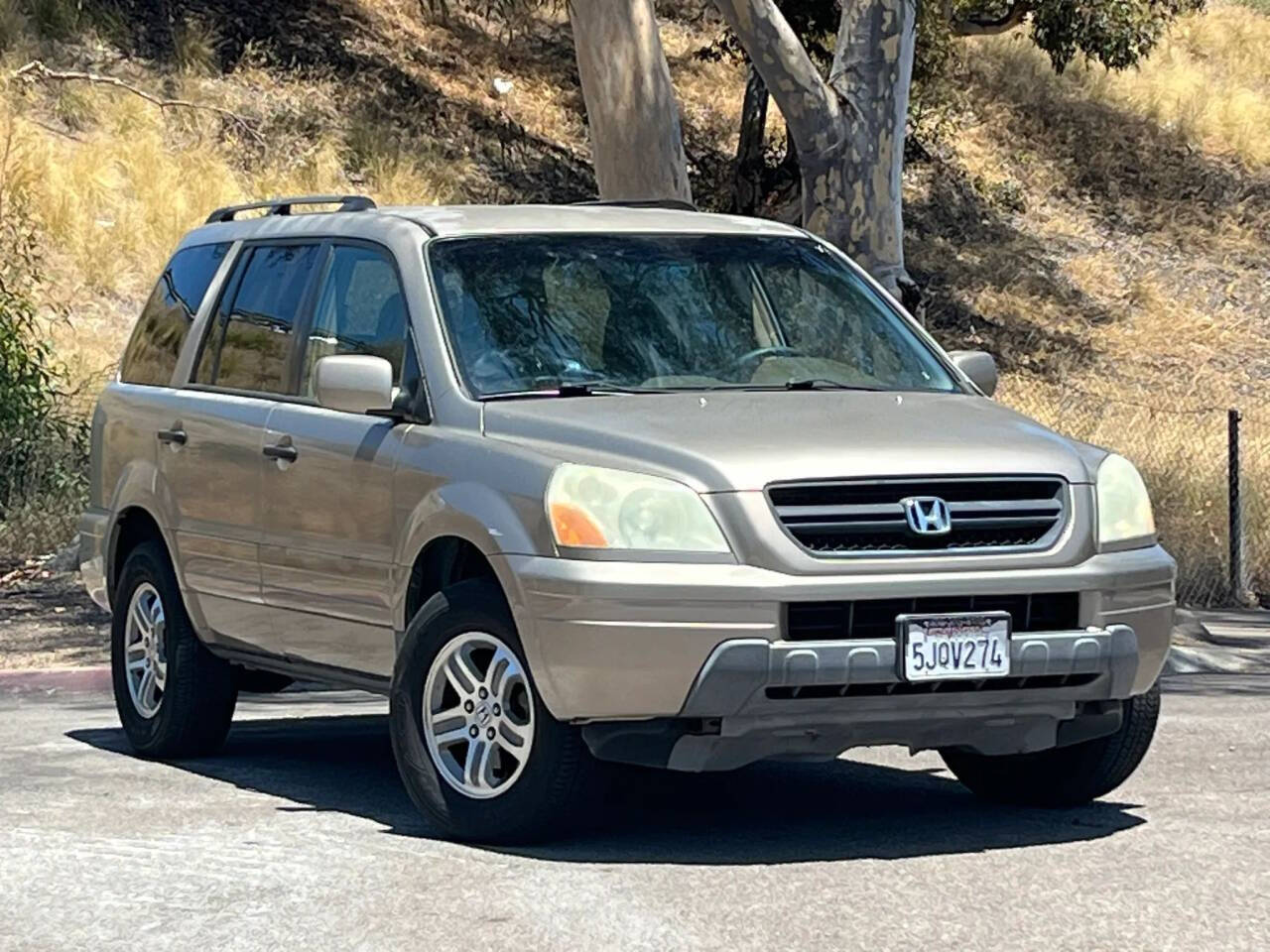 Beige 2004 Honda Pilot EX EX 4WD 4dr SUV 1