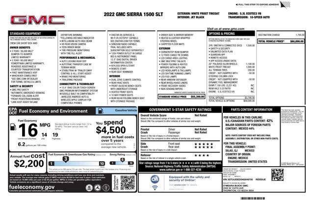 2022 GMC Sierra 1500