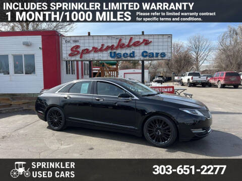 2016 Lincoln MKZ Hybrid for sale at Sprinkler Used Cars in Longmont CO