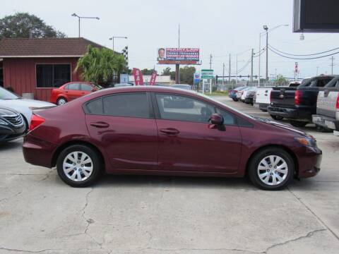 2012 Honda Civic for sale at Checkered Flag Auto Sales - West in Lakeland FL